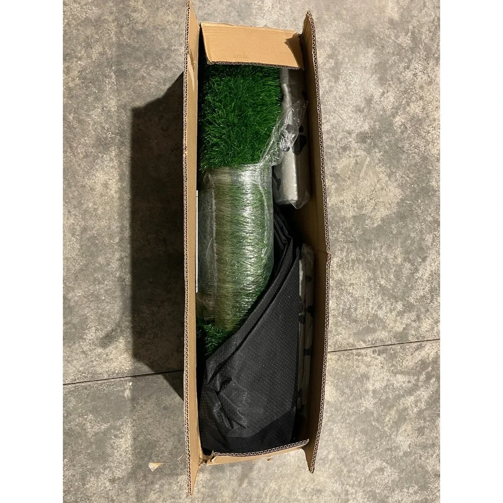 NIB Dog Grass Pad with Foldable Dog Litter Box,Extra Large Liner Base, Pee Pad